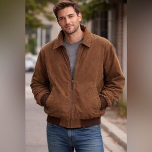 Weatherproof Men's Tan Bomber Jacket